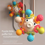 Maxbell Sensory Teething Rattle Toy Baby Teether Toy for Infant Kids 1 Year 0ld