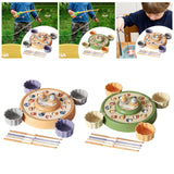 Maxbell Rotating Fishing Game Multicolor Board Game for Birthday Gift for Pre School orange