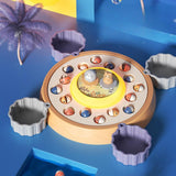 Maxbell Rotating Fishing Game Multicolor Board Game for Birthday Gift for Pre School orange