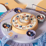 Maxbell Rotating Fishing Game Multicolor Board Game for Birthday Gift for Pre School orange
