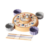 Maxbell Rotating Fishing Game Multicolor Board Game for Birthday Gift for Pre School orange
