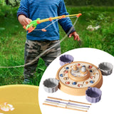 Maxbell Rotating Fishing Game Multicolor Board Game for Birthday Gift for Pre School orange