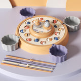 Maxbell Rotating Fishing Game Multicolor Board Game for Birthday Gift for Pre School orange