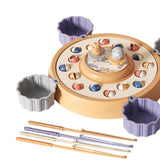 Maxbell Rotating Fishing Game Multicolor Board Game for Birthday Gift for Pre School orange