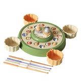 Maxbell Rotating Fishing Game Multicolor Board Game for Birthday Gift for Pre School green