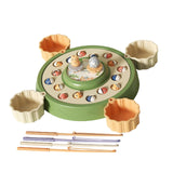 Maxbell Rotating Fishing Game Multicolor Board Game for Birthday Gift for Pre School green