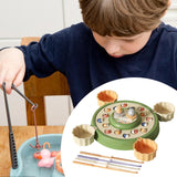 Maxbell Rotating Fishing Game Multicolor Board Game for Birthday Gift for Pre School green