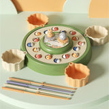 Maxbell Rotating Fishing Game Multicolor Board Game for Birthday Gift for Pre School green