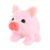 Maxbell Electronic Plush Pig Soft Moving Mouth Walking Piggy Toy for Boys Kids Girls pink