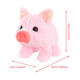 Maxbell Electronic Plush Pig Soft Moving Mouth Walking Piggy Toy for Boys Kids Girls pink