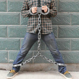 Maxbell Halloween Shackles on Chain Fake Shackles Prop for Festival Carnival Cosplay Lower body cuffs