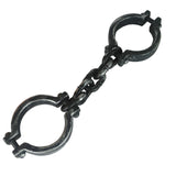 Maxbell Halloween Shackles on Chain Fake Shackles Prop for Festival Carnival Cosplay Lower body cuffs