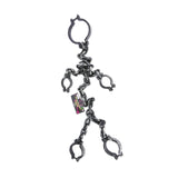 Maxbell Halloween Shackles on Chain Fake Shackles Prop for Festival Carnival Cosplay Full body cuffs