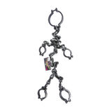 Maxbell Halloween Shackles on Chain Fake Shackles Prop for Festival Carnival Cosplay Full body cuffs