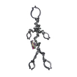 Maxbell Halloween Shackles on Chain Fake Shackles Prop for Festival Carnival Cosplay Full body cuffs
