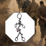 Maxbell Halloween Shackles on Chain Fake Shackles Prop for Festival Carnival Cosplay Full body cuffs