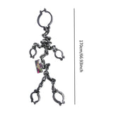 Maxbell Halloween Shackles on Chain Fake Shackles Prop for Festival Carnival Cosplay Full body cuffs