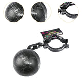 Maxbell Halloween Shackles on Chain Fake Shackles Prop for Festival Carnival Cosplay Leg cuffs