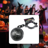 Maxbell Halloween Shackles on Chain Fake Shackles Prop for Festival Carnival Cosplay Leg cuffs