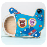 Maxbell Wooden Toys Screwdriver Board Set for 3 4 5 6 Year Old Fire truck