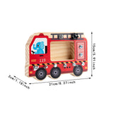 Maxbell Wooden Toys Screwdriver Board Set for 3 4 5 6 Year Old Fire truck