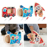 Maxbell Wooden Toys Screwdriver Board Set for 3 4 5 6 Year Old Fire truck