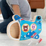 Maxbell Wooden Toys Screwdriver Board Set for 3 4 5 6 Year Old Airplane