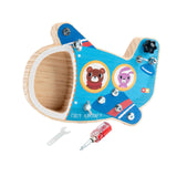Maxbell Wooden Toys Screwdriver Board Set for 3 4 5 6 Year Old Airplane
