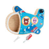 Maxbell Wooden Toys Screwdriver Board Set for 3 4 5 6 Year Old Airplane