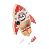 Maxbell Wooden Toys Screwdriver Board Set for 3 4 5 6 Year Old Rocket