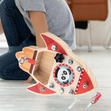 Maxbell Wooden Toys Screwdriver Board Set for 3 4 5 6 Year Old Rocket