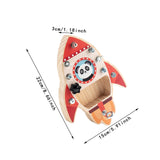 Maxbell Wooden Toys Screwdriver Board Set for 3 4 5 6 Year Old Rocket