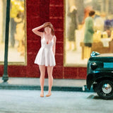 Maxbell 1:64 Summer Dress Girl Model Resin Realistic Tiny People Model for DIY Scene