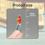 Maxbell 1/64 Miniature People Figurine People Figure for Micro Landscapes Decoration