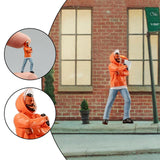 Maxbell 1/64 Miniature People Figurine People Figure for Micro Landscapes Decoration