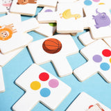 Maxbell Shape Matching Games Fine Motor Skills Wooden Interactive Game for Preschool