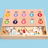 Maxbell Shape Matching Games Fine Motor Skills Wooden Interactive Game for Preschool