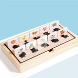 Maxbell Shape Matching Games Fine Motor Skills Wooden Interactive Game for Preschool