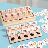 Maxbell Shape Matching Games Fine Motor Skills Wooden Interactive Game for Preschool