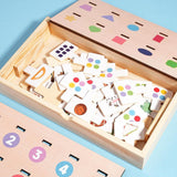 Maxbell Shape Matching Games Fine Motor Skills Wooden Interactive Game for Preschool