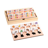 Maxbell Shape Matching Games Fine Motor Skills Wooden Interactive Game for Preschool