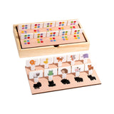 Maxbell Shape Matching Games Fine Motor Skills Wooden Interactive Game for Preschool