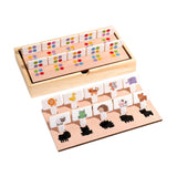 Maxbell Shape Matching Games Fine Motor Skills Wooden Interactive Game for Preschool