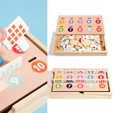 Maxbell Shape Matching Games Fine Motor Skills Wooden Interactive Game for Preschool