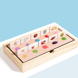 Maxbell Shape Matching Games Fine Motor Skills Wooden Interactive Game for Preschool