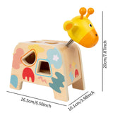 Maxbell Wooden Shape Sorter Sorting Play Geometric Classic Wooden Toy for Kids Gifts