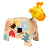 Maxbell Wooden Shape Sorter Sorting Play Geometric Classic Wooden Toy for Kids Gifts