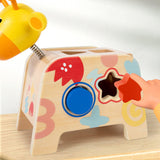 Maxbell Wooden Shape Sorter Sorting Play Geometric Classic Wooden Toy for Kids Gifts