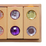 Maxbell Acrylic Wooden Blocks Set Sensory Stacking Toys for Boys Girls Ages 3-6 Kids