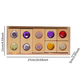 Maxbell Acrylic Wooden Blocks Set Sensory Stacking Toys for Boys Girls Ages 3-6 Kids